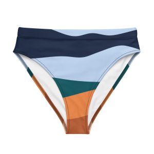 Recycled high-waisted bikini bottom